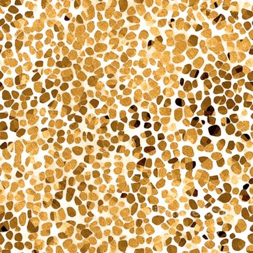 Leopard Print Fabric Texture with Golden Brown Spots seamless Leopard Print PBR texture