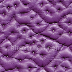 seamless Seamless 3D Quilted Purple Leather PBR Texture with Button Tufting and Wrinkled Surface texture 8k free download PBR