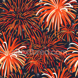 seamless Seamless 3D Stylized Fireworks PBR Texture with Vibrant Orange and Dark Background texture 8k free download PBR