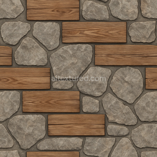 Wooden Stone Floor Seamless Texture