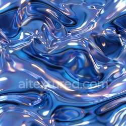 seamless Seamless 3D PBR Texture of Blue Liquid-Like Wavy Glossy Surface texture 8k free download PBR