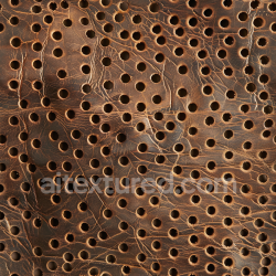 seamless Seamless 3D Distressed Brown Perforated Leather PBR Texture with Natural Wrinkles texture 8k free download PBR