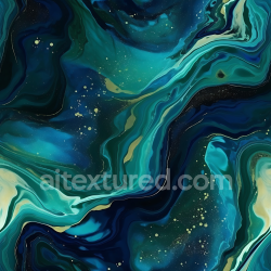 seamless Seamless 3D PBR Marble Texture with Blue and Green Fluid Swirls and Gold Flecks texture 8k free download PBR