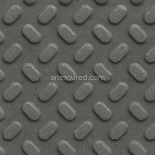 Seamless 3d texture pbr 8k tactile plate with directional bumps and matte surface in industrial gray