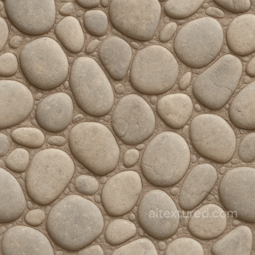 Pebble Stone Surface For Natural Rocky Floor And Wall Designs seamless Stone PBR texture