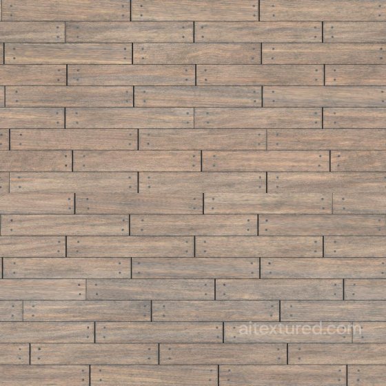 Wood Planks with Nails | Free PBR Wood texture preview