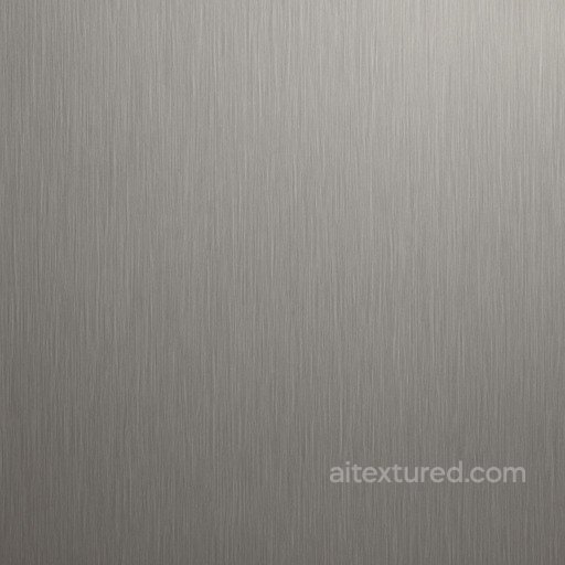 Brushed Stainless Steel Fine Linear Grain seamless Metal PBR texture
