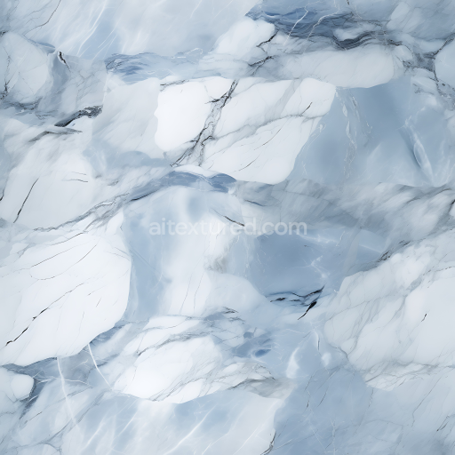 Seamless 3D Blue and Gray Marble Countertop PBR Texture with Subtle Veins