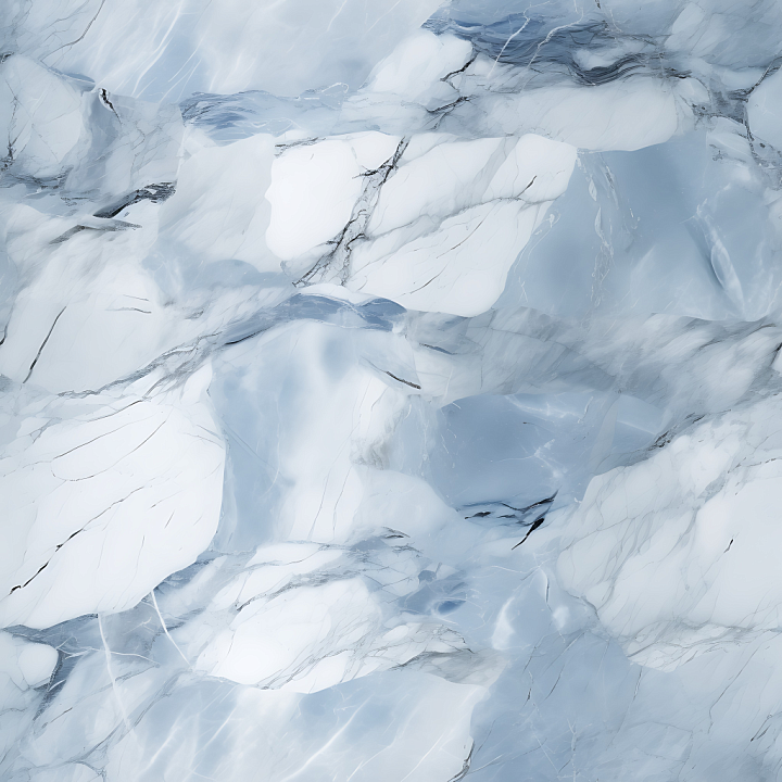 Blue and Gray Marble Countertop with Subtle Veins seamless PBR texture preview