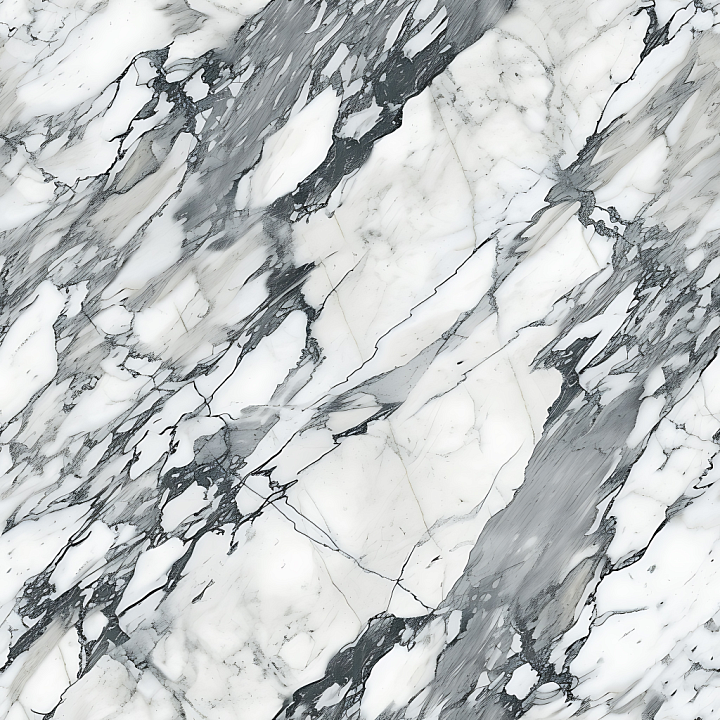 Bardiglio Natural Marble with Bold gray Veins seamless PBR texture preview