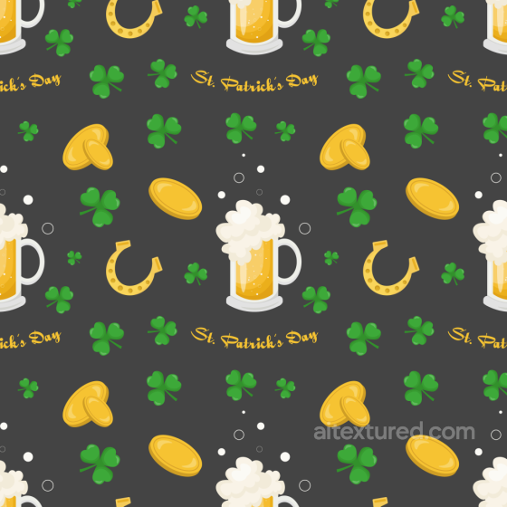 Featuring St Patrick’s Day Icons and Dark Background St patrick digital paper bundle texture preview