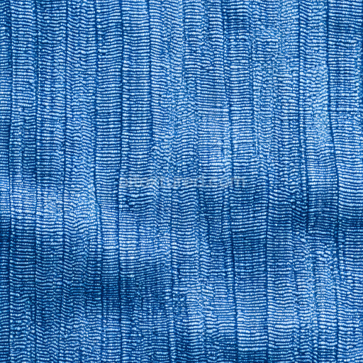 Seamless 3D Cracked Denim Fabric PBR Texture with Blue and White Worn Threads