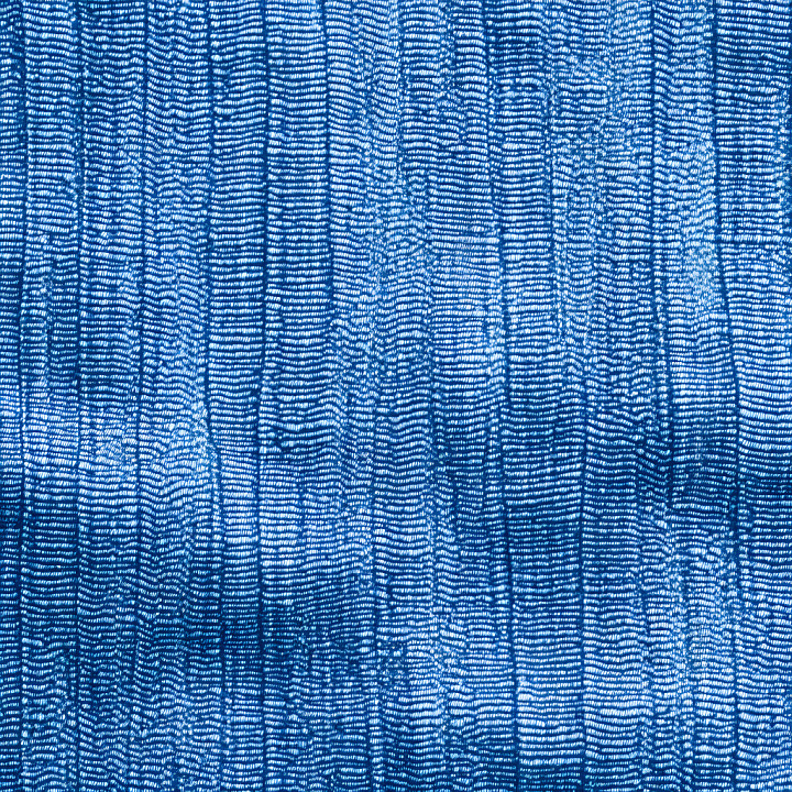 Cracked Denim Fabric with Blue and White Worn Threads seamless PBR texture preview