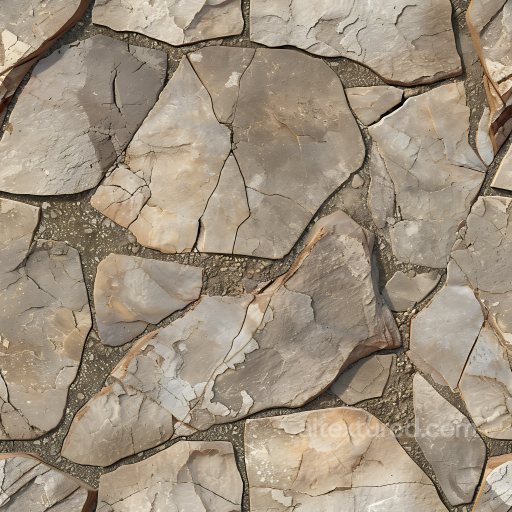 Cracked Stone Ground PBR Texture in Earthy Brown and Gray Tones seamless Stone PBR texture