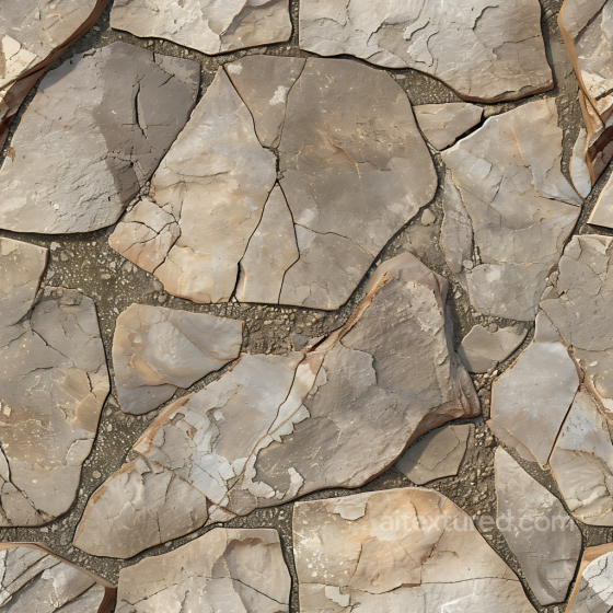 Cracked Stone Ground PBR Texture in Earthy Brown and Gray Tones Stone texture preview