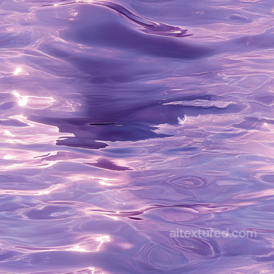 Stylized Violet Water Surface Seamless Texture with Subtle Ripples and Glossy Highlights Water texture preview