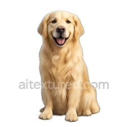 seamless Golden Retriver Dog Cutout texture 8k free download PBR