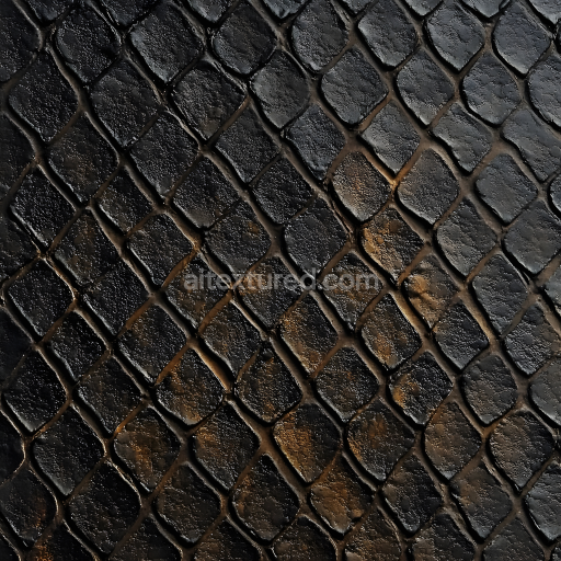 Seamless 3D PBR Reptilian Skin Texture with Detailed Scales and Natural Variations