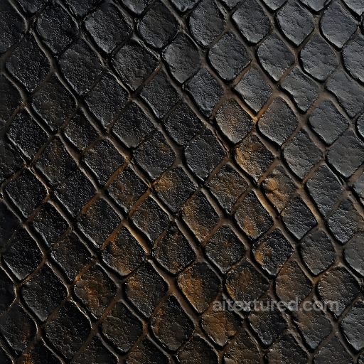 Reptilian Skin Texture with Detailed Scales and Natural Variations seamless Skin PBR texture