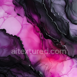 seamless Seamless 3D Alcohol Ink PBR Texture Featuring Deep Purple and Pink Fluid Waves texture 8k free download PBR