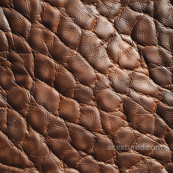 Distressed Brown Leather Seamless Texture with Chunky Grain and Wrinkles Leather texture preview