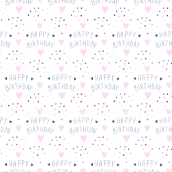 seamless Seamless 3D PBR Texture Featuring Pink Hearts and Happy Birthday Text texture 8k free download PBR