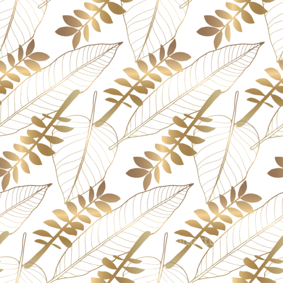 White Background and Gold Leaf Ornamental Texture White & Gold texture preview