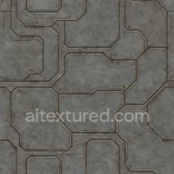 seamless Weathered Futuristic Panel Texture Seamless texture 8k free download PBR