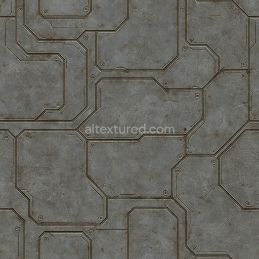 Weathered Futuristic Panel Texture Seamless 1024X1024