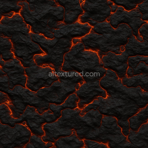 Dark Molten Surface Texture