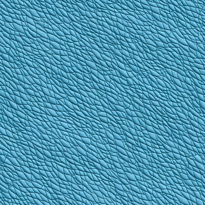 Pebbled Grain Blue Leather with Fine Wrinkles and Matte Finish seamless PBR texture preview