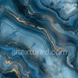 seamless Seamless 3D Glossy Blue Marble PBR Texture with Gold Vein Swirling texture 8k free download PBR