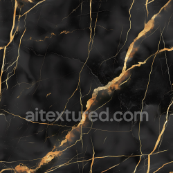 seamless Seamless 3D PBR Charcoal Black Marble Texture with Striking Gold Veins texture 8k free download PBR