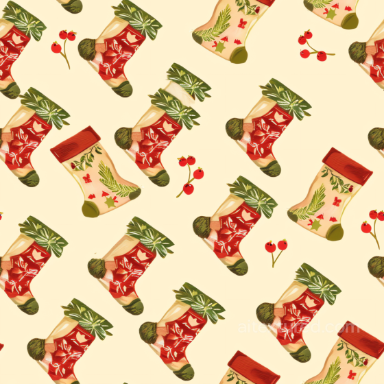 All Christmas Digital paper Texture of Festive Christmas Stockings in Red and Green All Christmas Digital paper texture preview