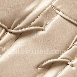 seamless Seamless 3D PBR Beige Quilted Leather Texture with Fine Grain and Distinctive Stitched Seams texture 8k free download PBR