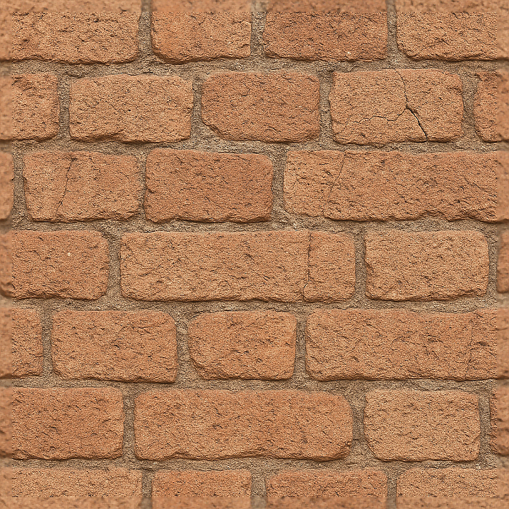 Cracked Brick Detailed Rough Surface seamless PBR texture preview