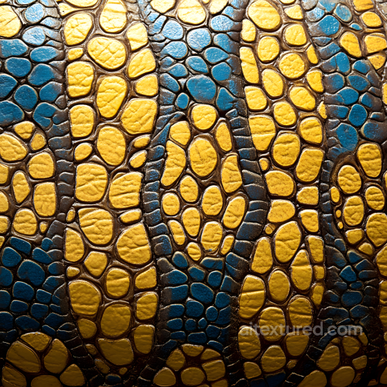 Stylized Reptilian Skin PBR Texture with Distinctive Scales Skin texture preview