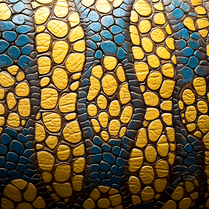 Stylized Reptilian Skin with Distinctive Scales seamless PBR texture preview