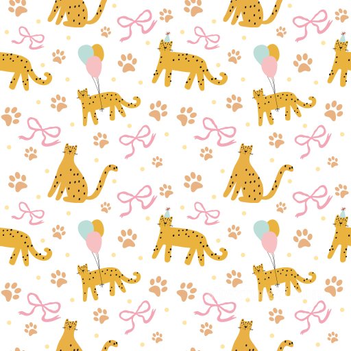 Pattern PBR Texture with Playful Leopard Motifs and Pastel Accents seamless Pattern Bundle PBR texture