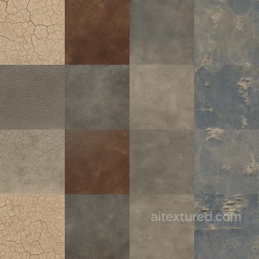 Cracked Paint On Worn Leather Surface Realistic Finish Surfaces, smooth, rough texture preview