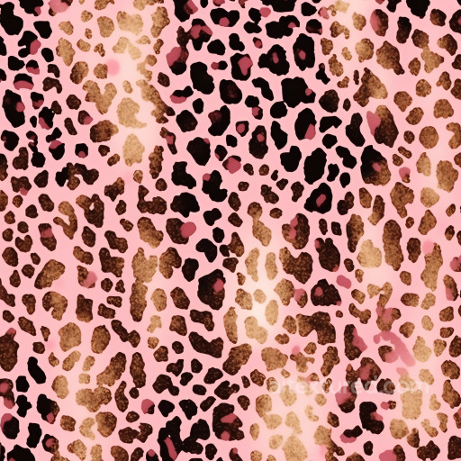 Pink Leopard Print Texture with Bold Spots seamless Leopard Print PBR texture