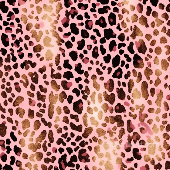 Pink Leopard Print Texture with Bold Spots Leopard Print texture preview
