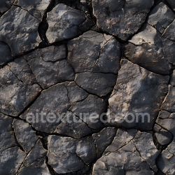 seamless Seamless 3D Dark Cracked Rock Ground PBR Texture with Natural Stone Plates texture 8k free download PBR
