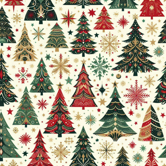 All Christmas Digital paper Texture of Stylized Christmas Trees & Decor All Christmas Digital paper texture preview