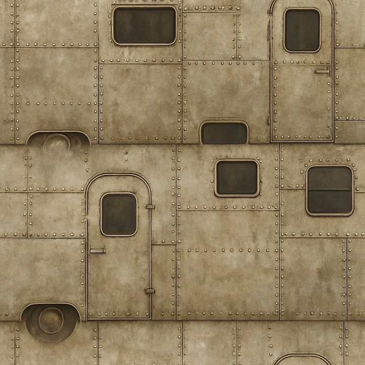 Ancient Airstream seamless PBR texture preview