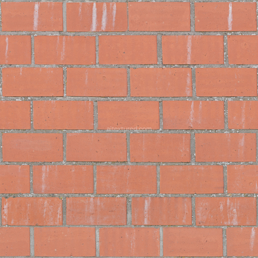 Seamless brick texture for PBR 3D modeling