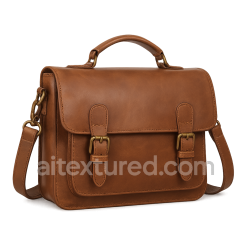seamless Vintage Brown Leather Satchel texture 8k free download PBR