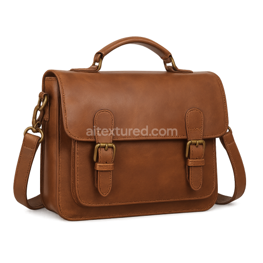 Vintage Brown Leather Satchel