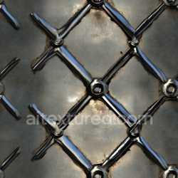 seamless Seamless PBR 3D riveted steel metal texture with welded diamond pattern texture 8k free download PBR