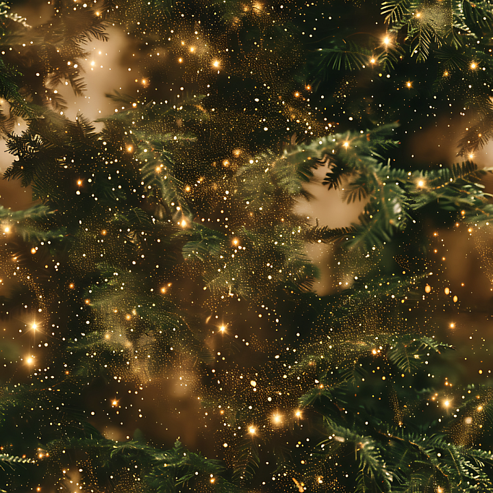 Digital Camouflage Featuring Forest Green Foliage and Sparkling Golden… seamless PBR texture preview